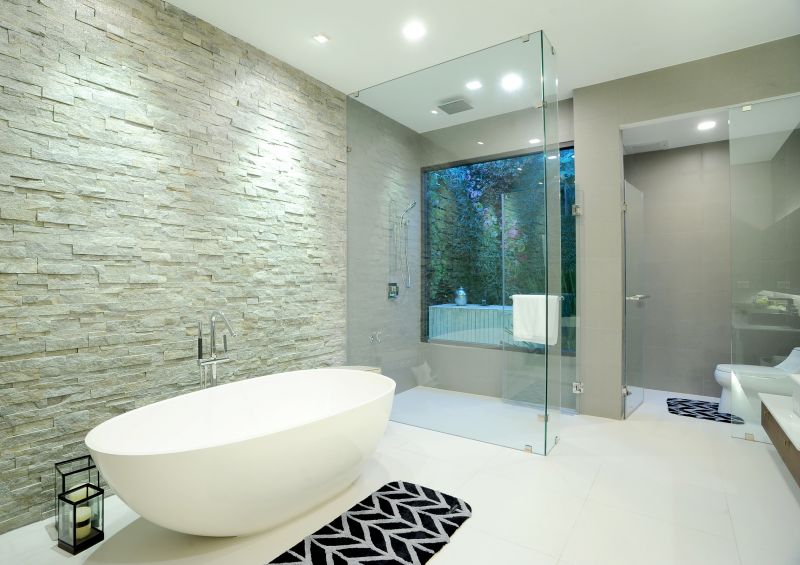 Luxurious Bathroom with Freestanding Tub